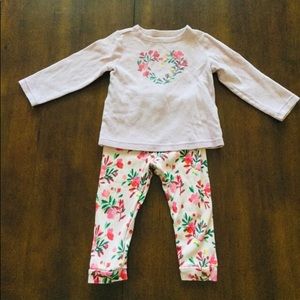 Gymboree Baby Girl Floral Matching Set